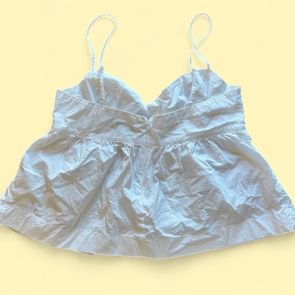 J. Crew Flowy Boho White Cotton Poplin Camisole Top - Picture 2 of 6